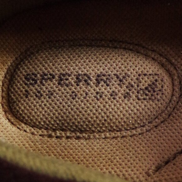 SPERRY TOPSIDER size 7M brown flat-heel loafers leather (suede) uppers - Picture 10 of 12